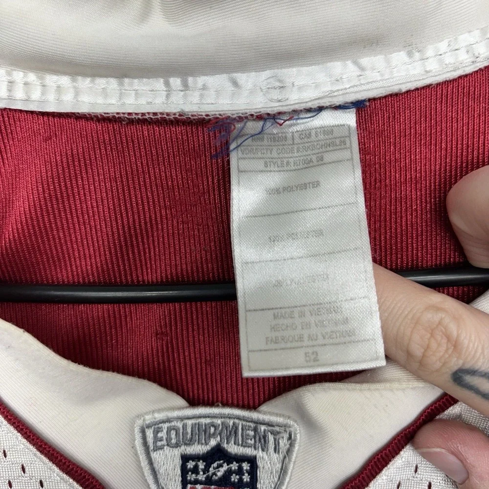 Kurt Warner Arizona Cardinals Reebok Jersey Mens 52 White and Red Stitched